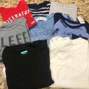 Lot of 8 long sleeved boys tees size 5T